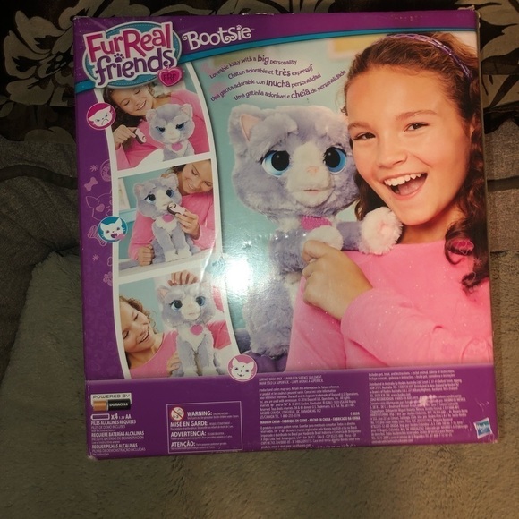 Bnib Furreal Friends Bootsie the Grey Cat Kitten - Picture 2 of 4